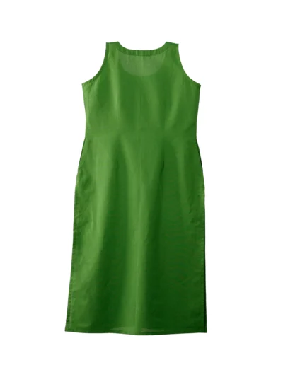 Solid Long Straight Kurta - Hover Image